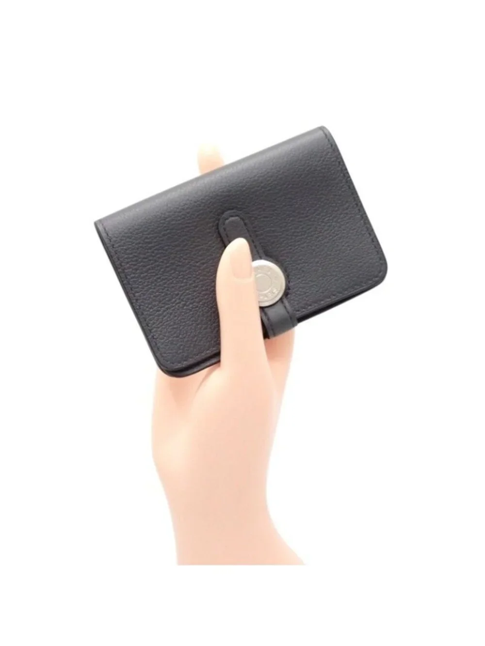 Hermes Dogon Compact Card Case Sellier Ever Color Gray Grimeyer